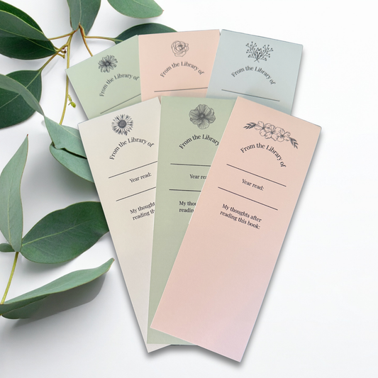 Legacy Library Insert Cards Printable - Floral Collection No. 1