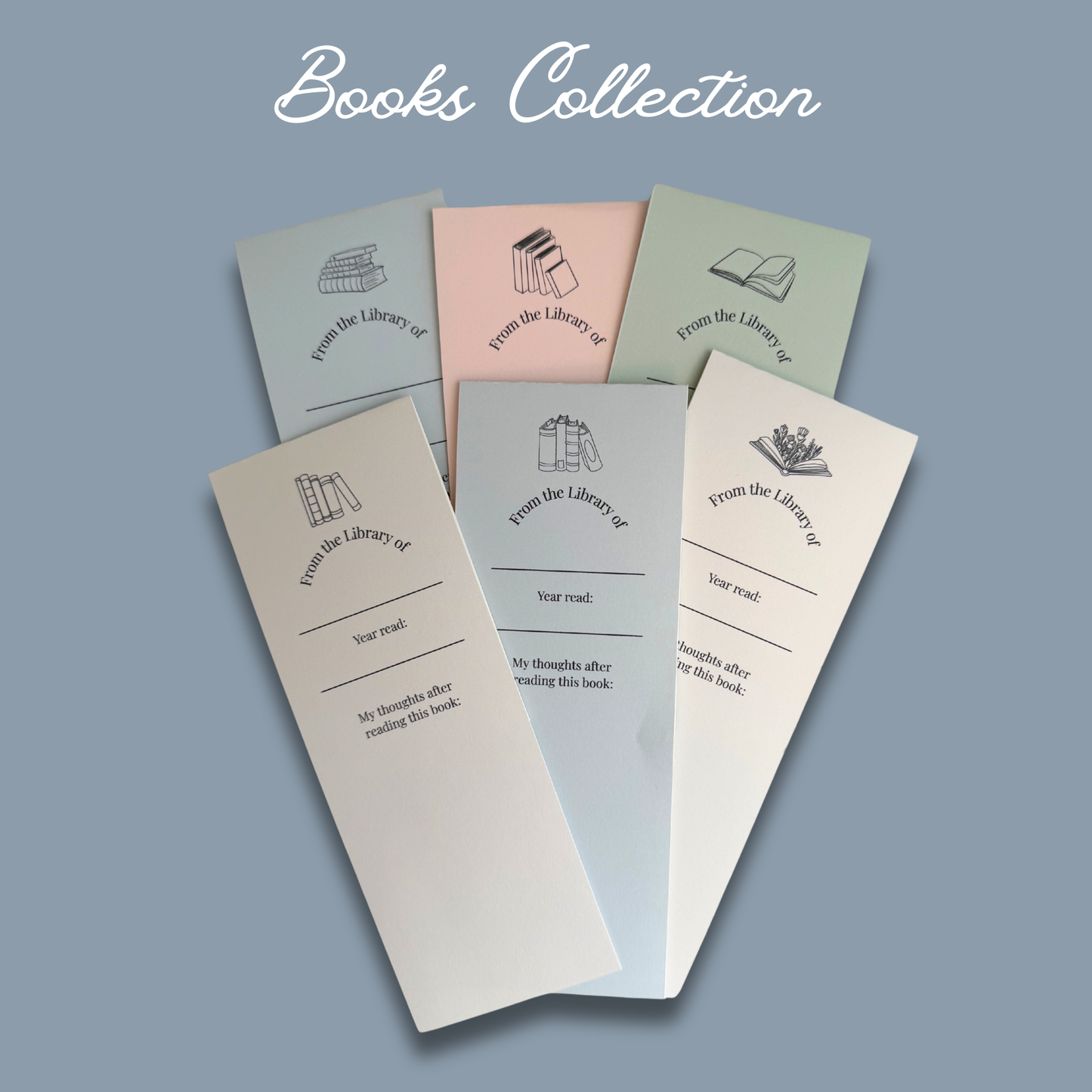 Legacy Library Insert Cards Printable - Books Collection